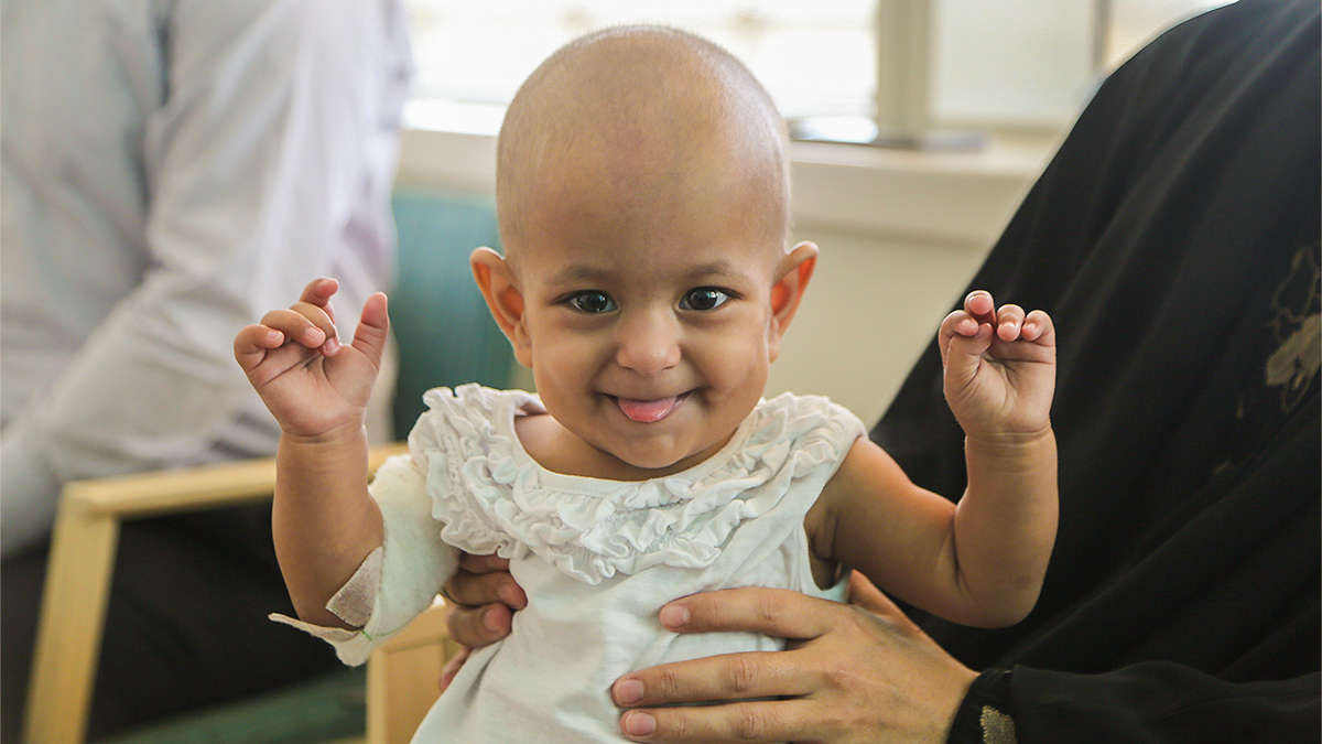Brave little cancer warrior Muntaha’s journey of care at Sidra Medicine